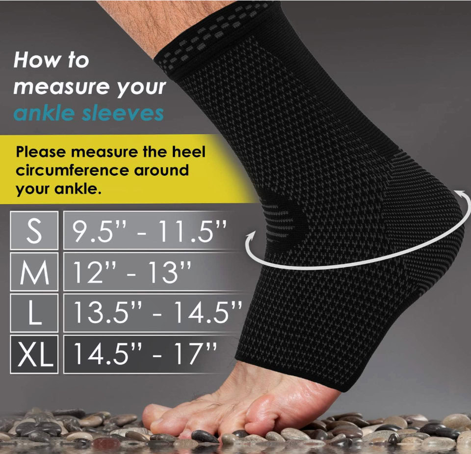 How to measure an ankle sleeve
