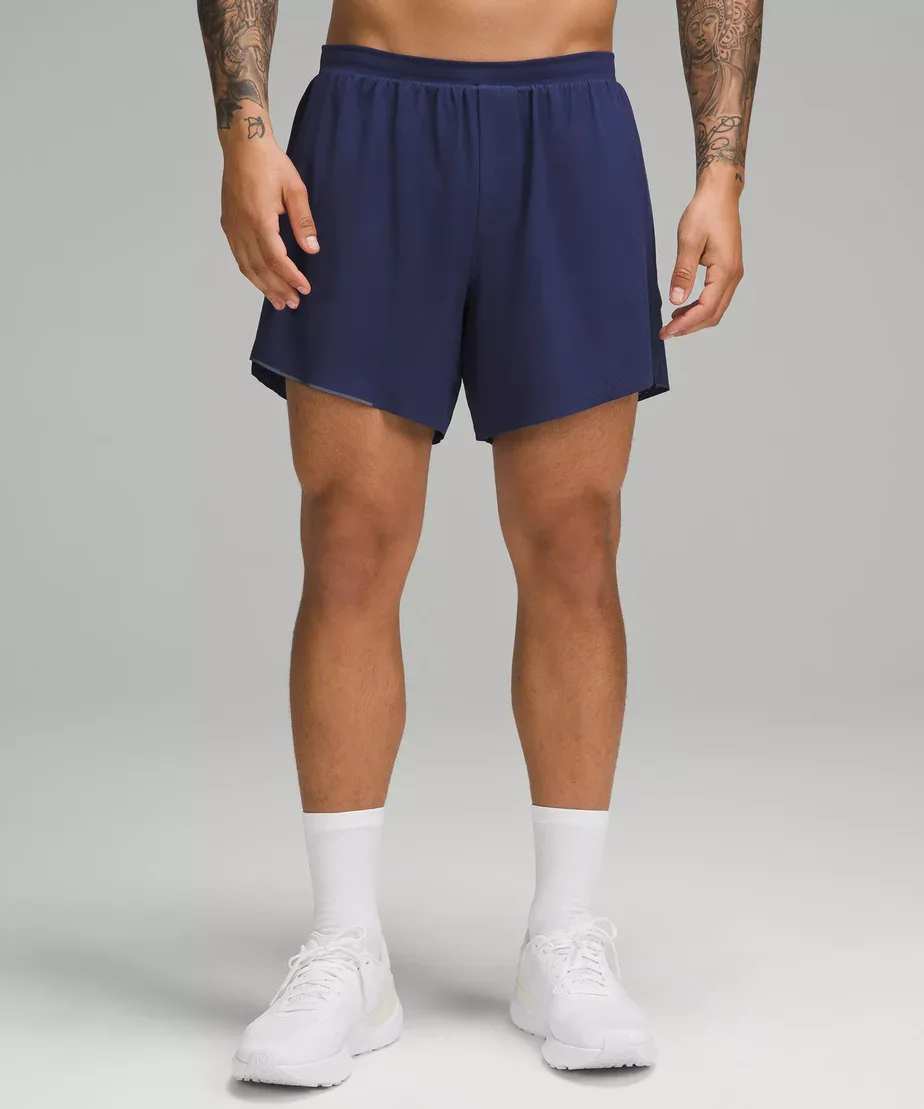 Lululemon Fast and Free men's lined running shorts