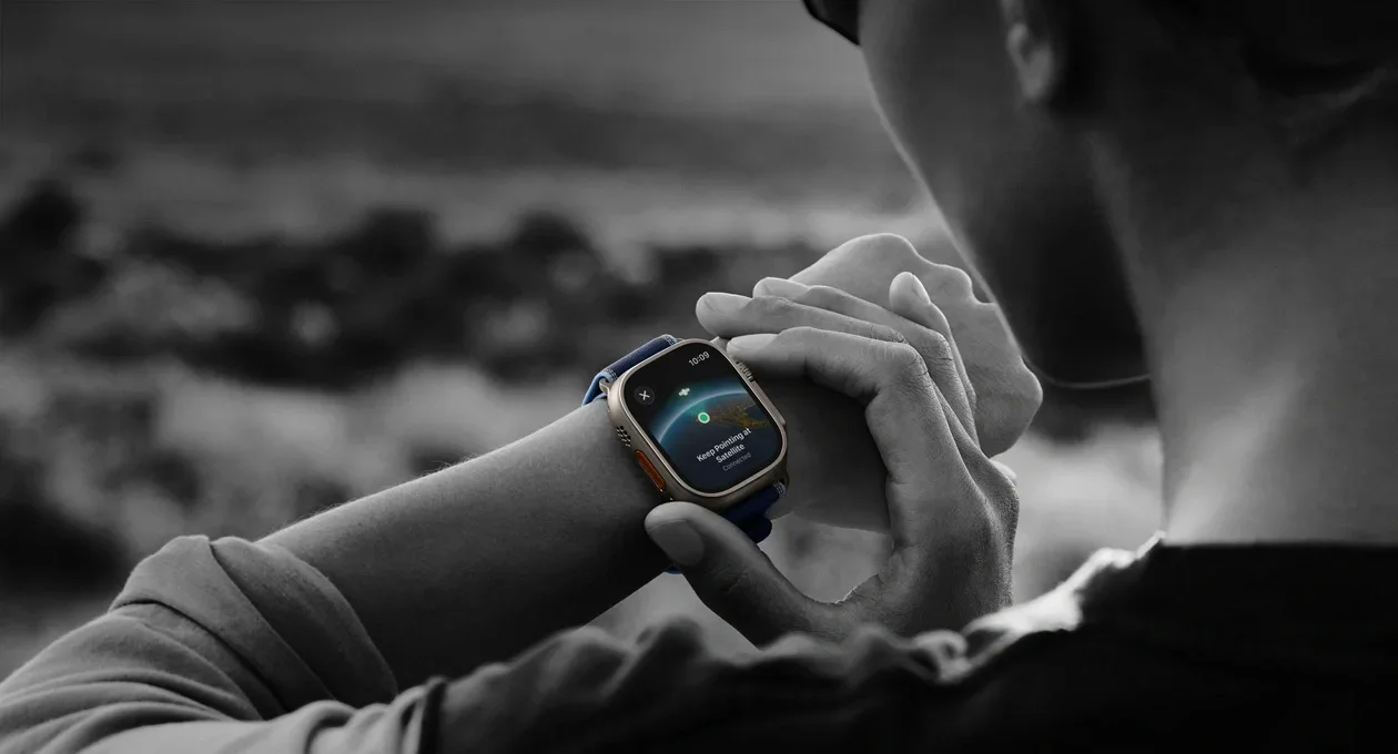 Apple Watch Ultra 3 worn by a runner