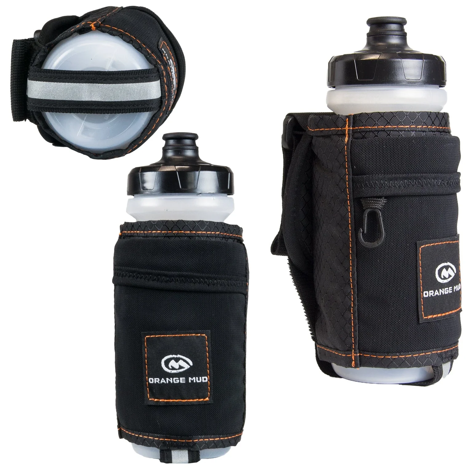 Orange Mud 21 oz handheld running water bottle